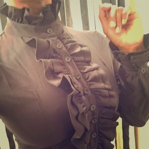 Black Victorian style blouse